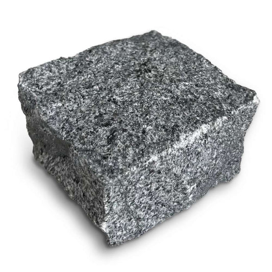 Black Riven Granite 100X100 Square Setts
