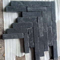 Kota Black Limestone 200x50x40 Pavers