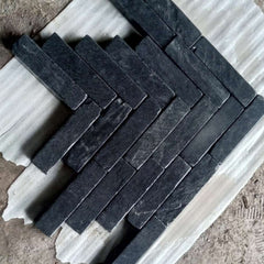 Kota Black Limestone 200x50x40 Pavers