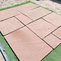 Modak Riven Sandstone Mixed Patio Paving Slabs